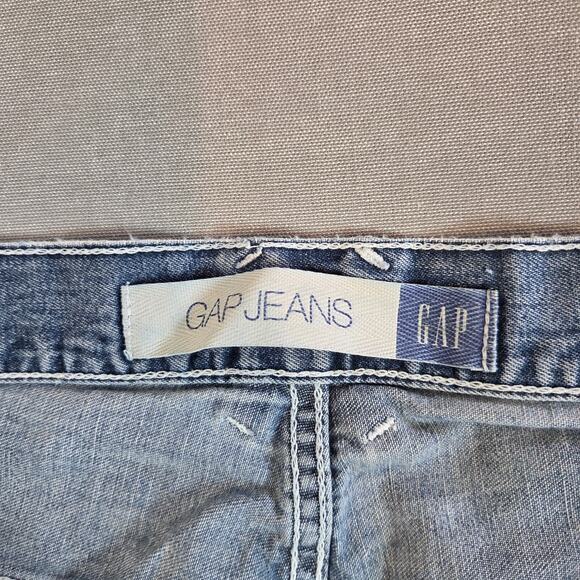 GAP Super Wide Jeans 34x34 Light Wash Denim Made in Mexico Y2K 2000s - Picture 3 of 12